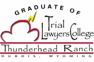 Graduate of Trial Lawyers College - Badge